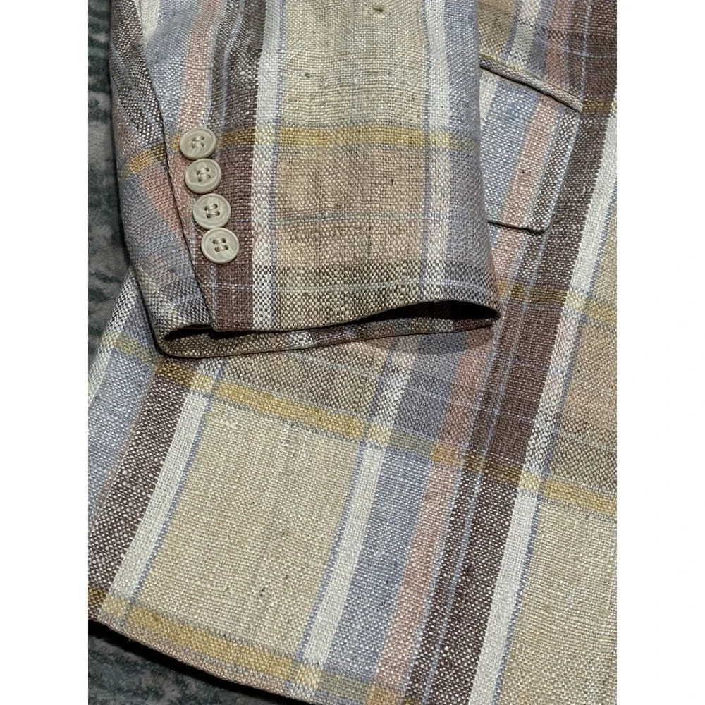 Vintage 1970s Knickers plaid blazer Size 44